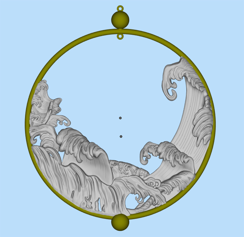 立體浮雕波浪圓形掛環(huán)模型2.jpg